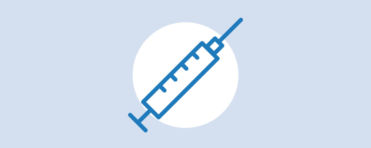 blaues Icon für 