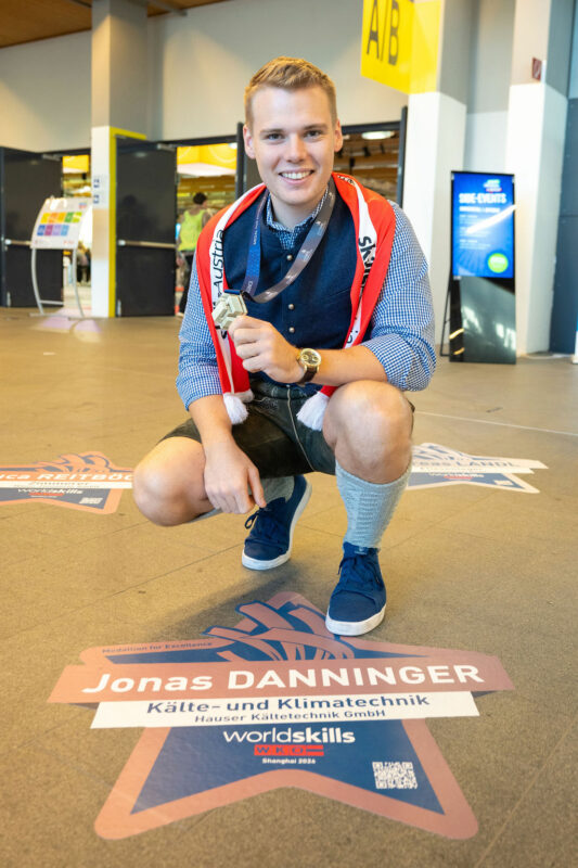 Jonas Danninger mit Skills-Medaille